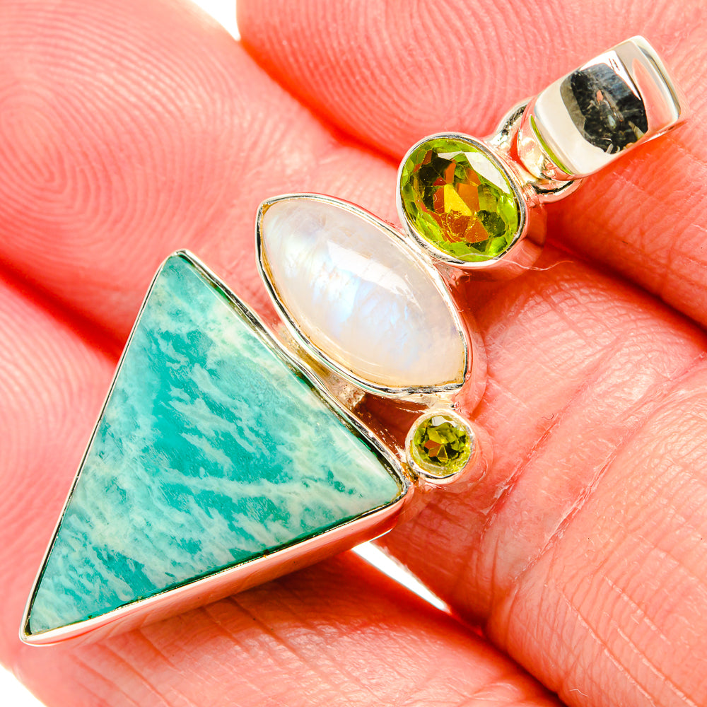 Amazonite Pendants handcrafted by Ana Silver Co - PD36590