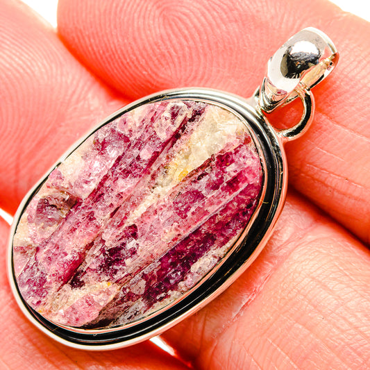 Pink Tourmaline In Quartz Pendants handcrafted by Ana Silver Co - PD36595