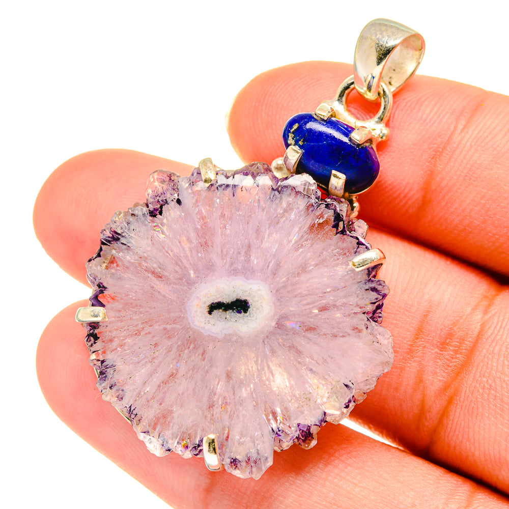 Amethyst Stalactite Pendants handcrafted by Ana Silver Co - PD3660