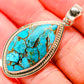 Blue Copper Composite Turquoise Pendants handcrafted by Ana Silver Co - PD36607