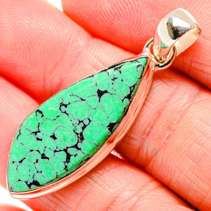 Tibetan Turquoise Pendants handcrafted by Ana Silver Co - PD36608