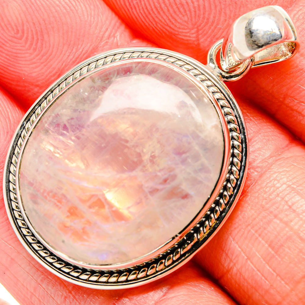 Rainbow Moonstone Pendants handcrafted by Ana Silver Co - PD36620