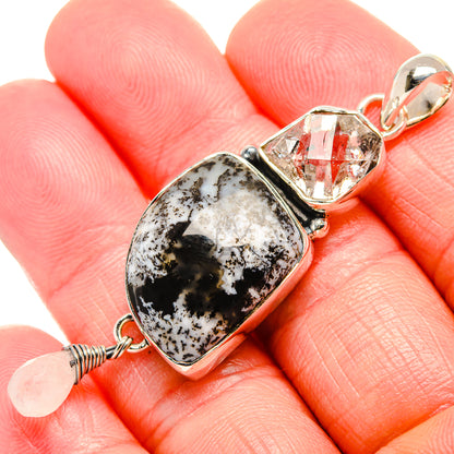 Dendritic Opal Pendants handcrafted by Ana Silver Co - PD36621