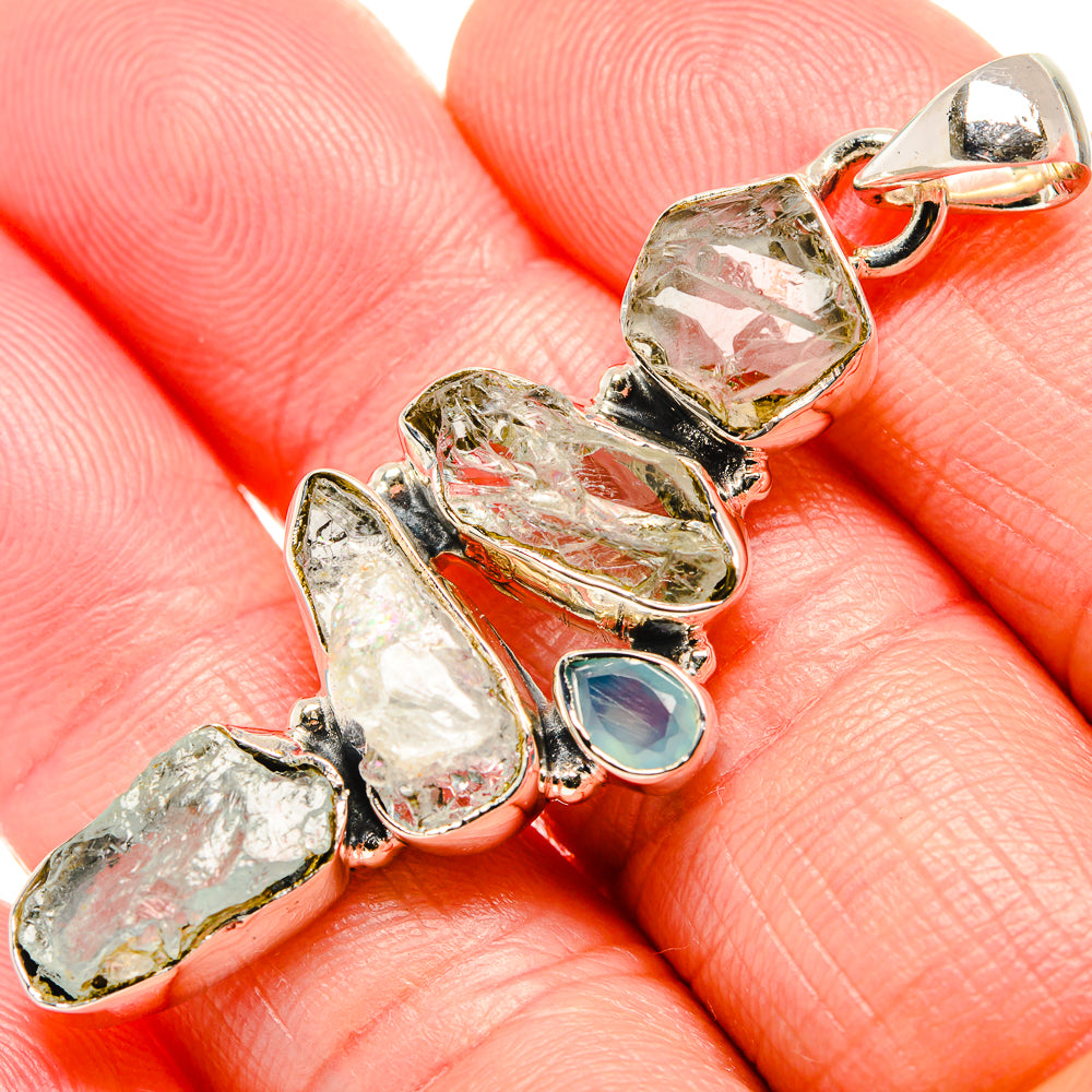 Aquamarine Pendants handcrafted by Ana Silver Co - PD36622