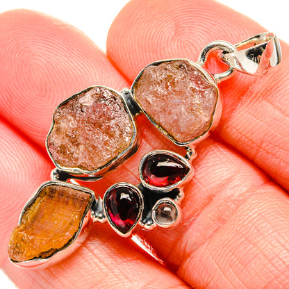 Rose Quartz Pendants handcrafted by Ana Silver Co - PD36623