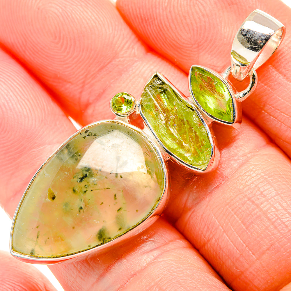 Prehnite Pendants handcrafted by Ana Silver Co - PD36625