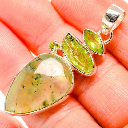 Prehnite Pendants handcrafted by Ana Silver Co - PD36625