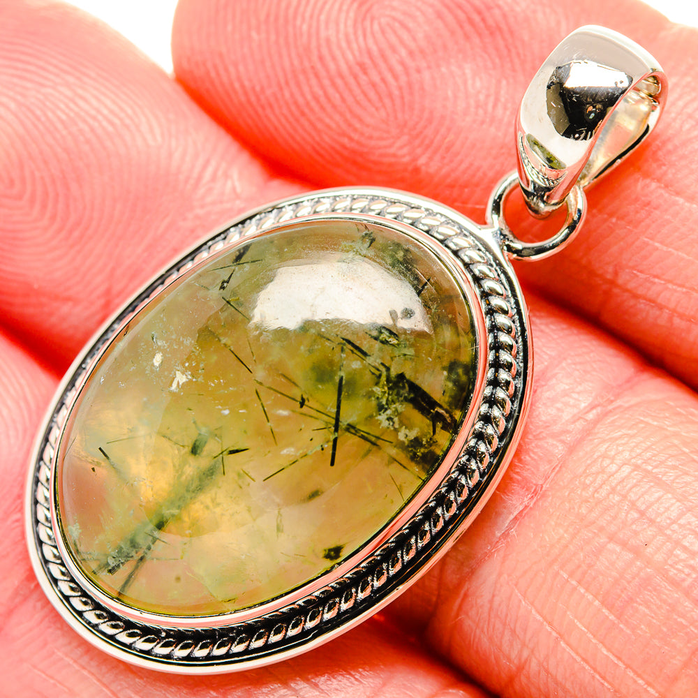 Prehnite Pendants handcrafted by Ana Silver Co - PD36637