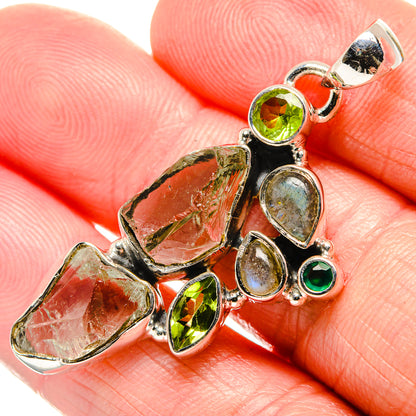 Green Amethyst Pendants handcrafted by Ana Silver Co - PD36639