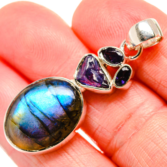 Labradorite Pendants handcrafted by Ana Silver Co - PD36643