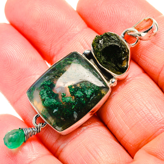 Chrysocolla Pendants handcrafted by Ana Silver Co - PD36645