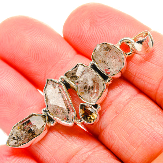 Herkimer Diamond Pendants handcrafted by Ana Silver Co - PD36648