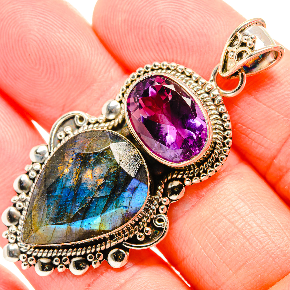 Labradorite Pendants handcrafted by Ana Silver Co - PD36655