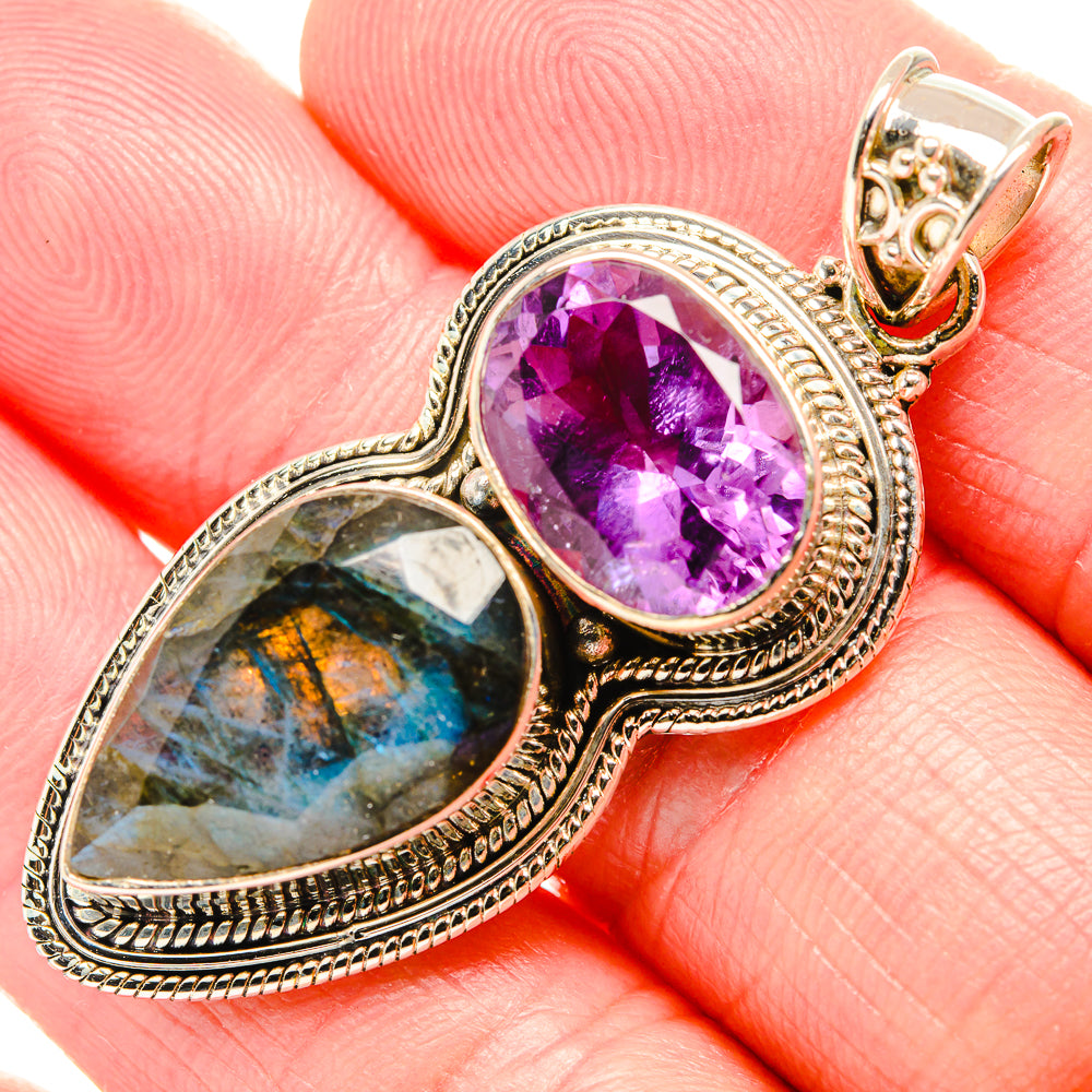 Labradorite Pendants handcrafted by Ana Silver Co - PD36659