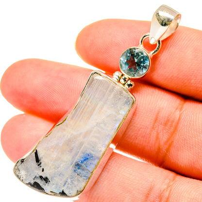 Rainbow Moonstone Pendants handcrafted by Ana Silver Co - PD3666