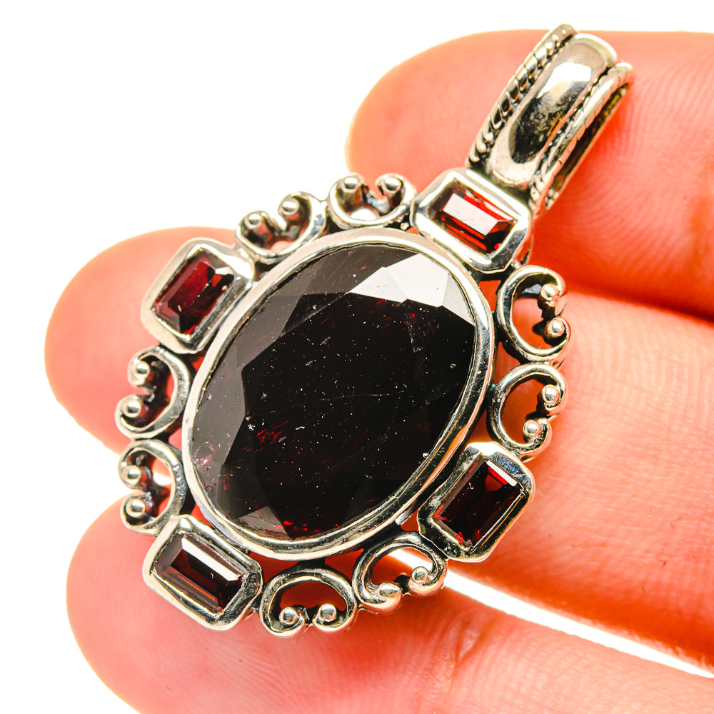 Garnet Pendants handcrafted by Ana Silver Co - PD3667