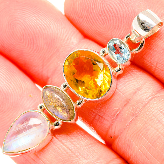 Citrine Pendants handcrafted by Ana Silver Co - PD36694