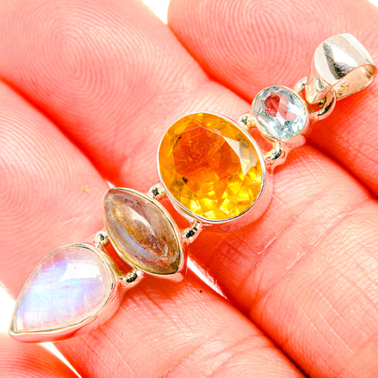 Citrine Pendants handcrafted by Ana Silver Co - PD36698