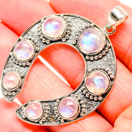 Rainbow Moonstone Pendants handcrafted by Ana Silver Co - PD36703