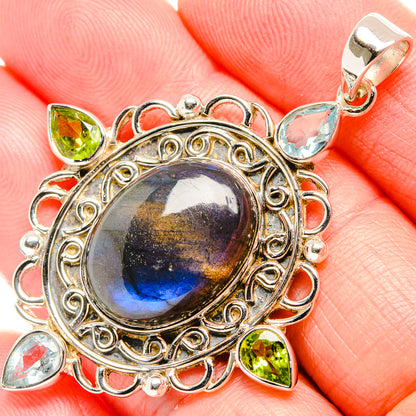 Labradorite Pendants handcrafted by Ana Silver Co - PD36717