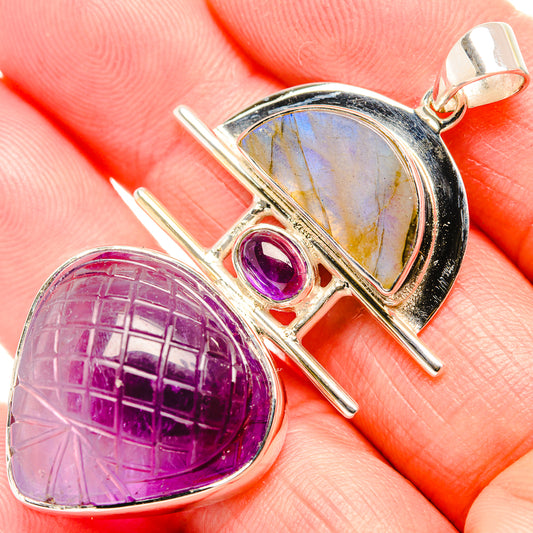 Amethyst Pendants handcrafted by Ana Silver Co - PD36719