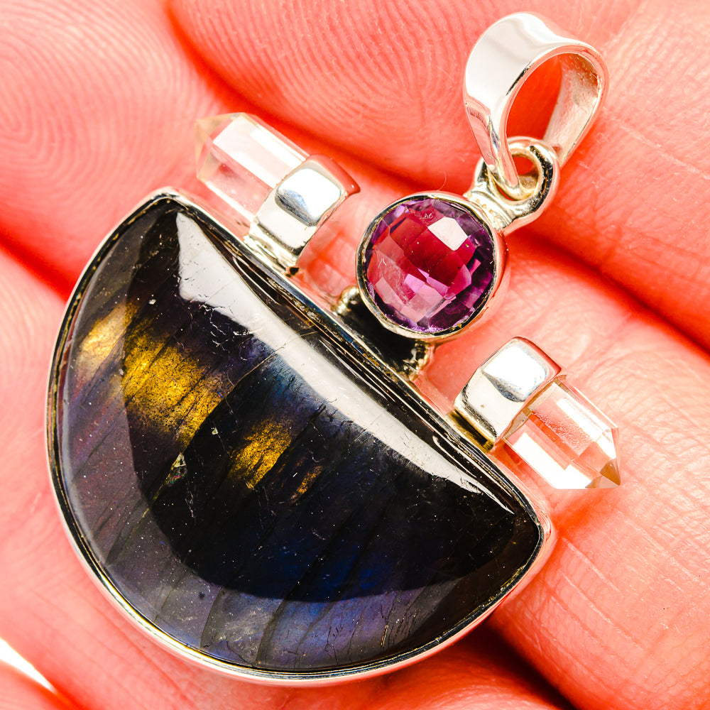 Labradorite Pendants handcrafted by Ana Silver Co - PD36720