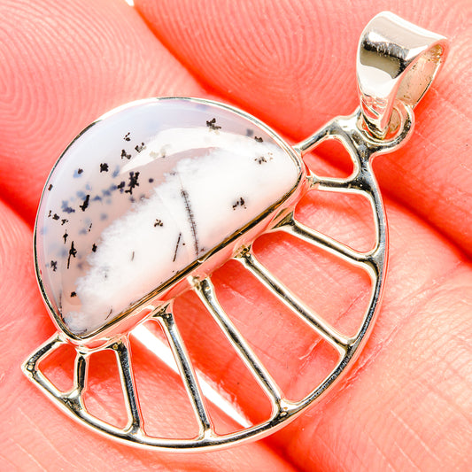 Dendritic Opal Pendants handcrafted by Ana Silver Co - PD36729