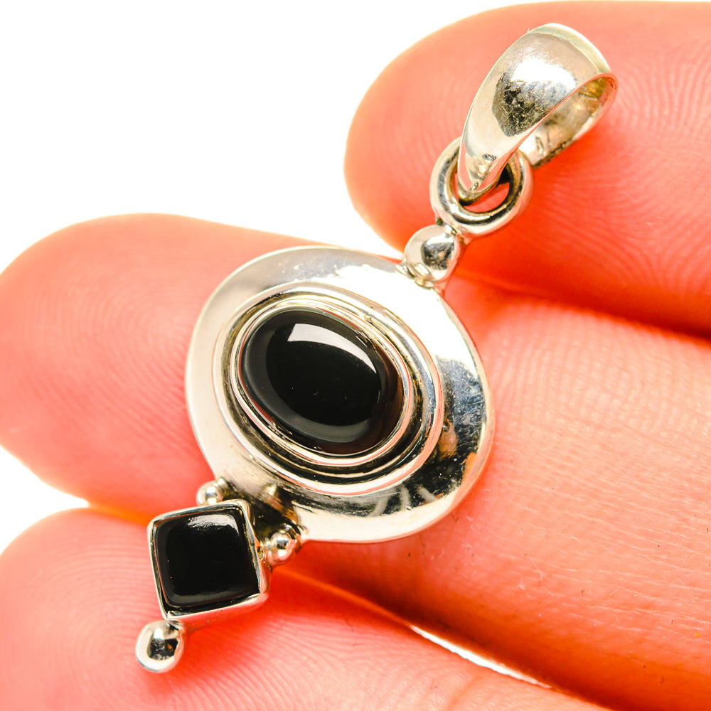 Black Onyx Pendants handcrafted by Ana Silver Co - PD3673