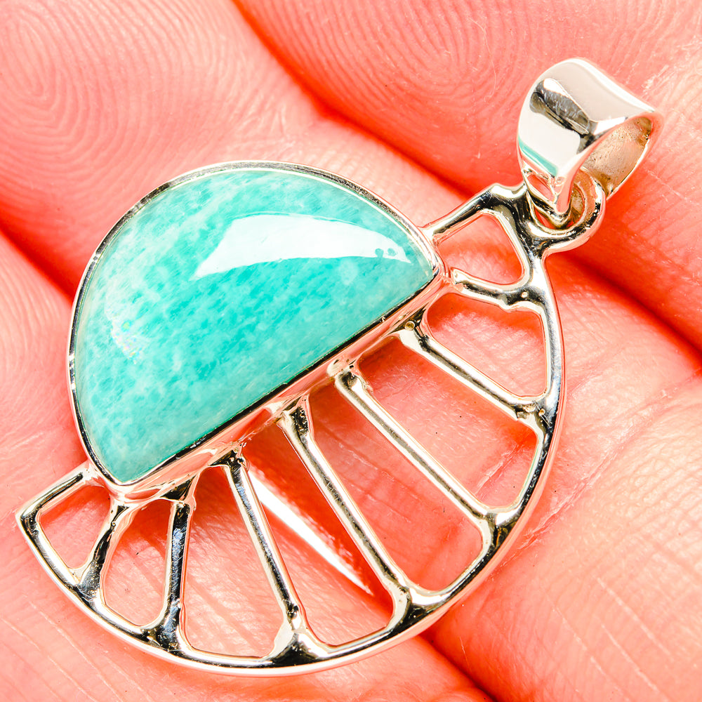 Amazonite Pendants handcrafted by Ana Silver Co - PD36730