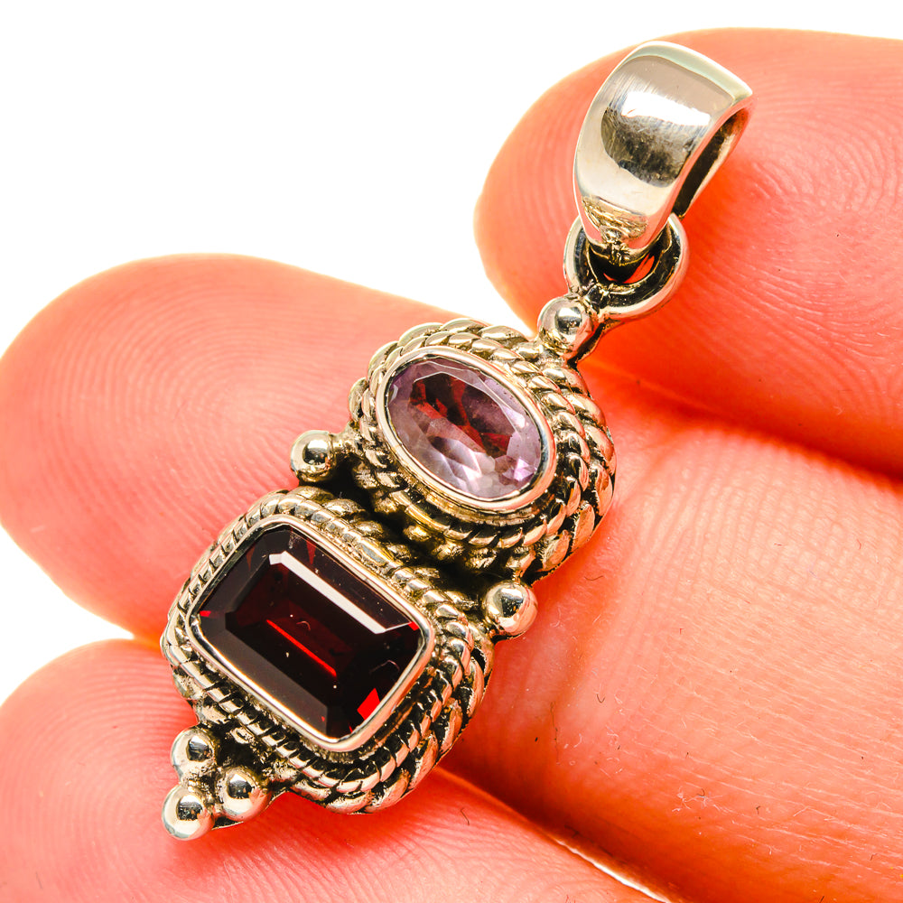 Garnet Pendants handcrafted by Ana Silver Co - PD3674
