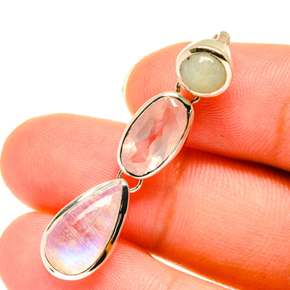 Rainbow Moonstone Pendants handcrafted by Ana Silver Co - PD3686