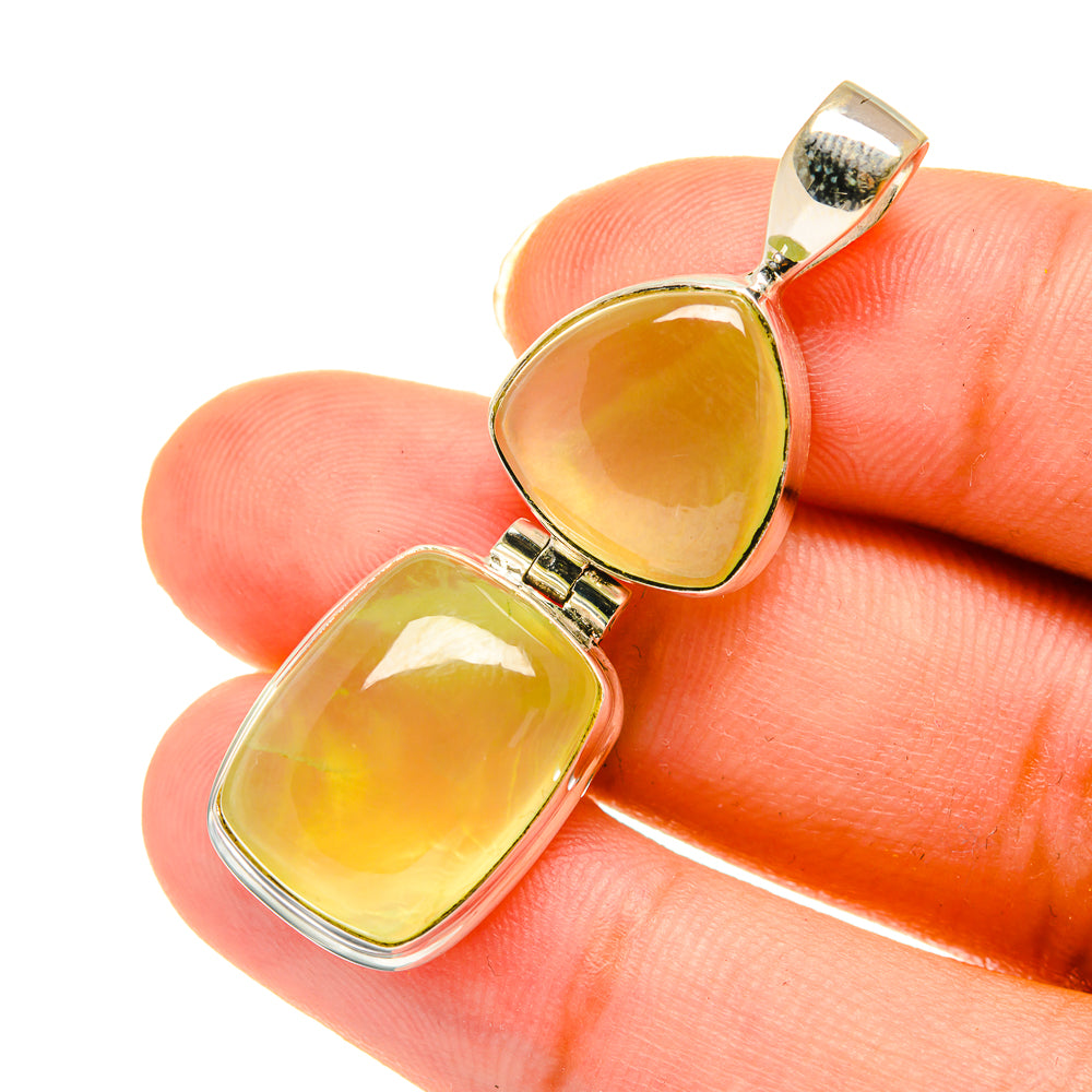 Prehnite Pendants handcrafted by Ana Silver Co - PD3688