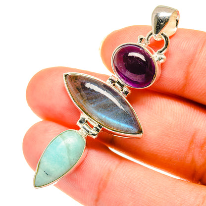 Labradorite Pendants handcrafted by Ana Silver Co - PD3690