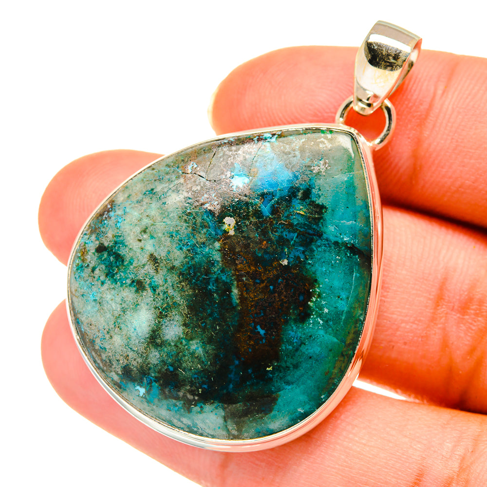 Chrysocolla Pendants handcrafted by Ana Silver Co - PD3695