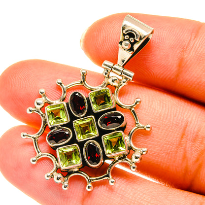 Garnet Pendants handcrafted by Ana Silver Co - PD3706