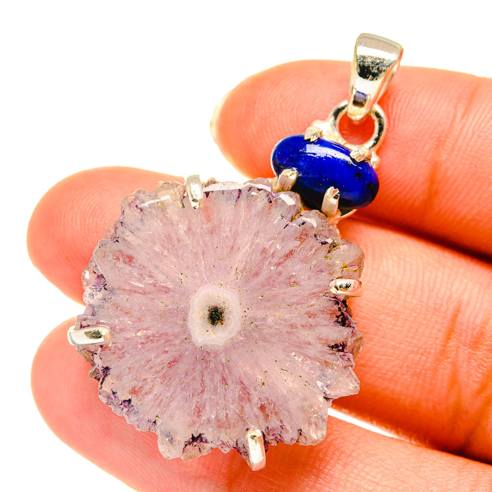Amethyst Stalactite Pendants handcrafted by Ana Silver Co - PD3707