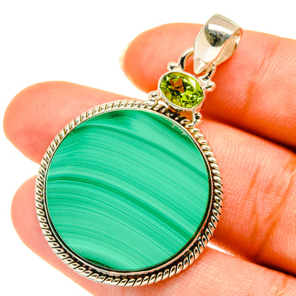 Malachite Pendants handcrafted by Ana Silver Co - PD3710