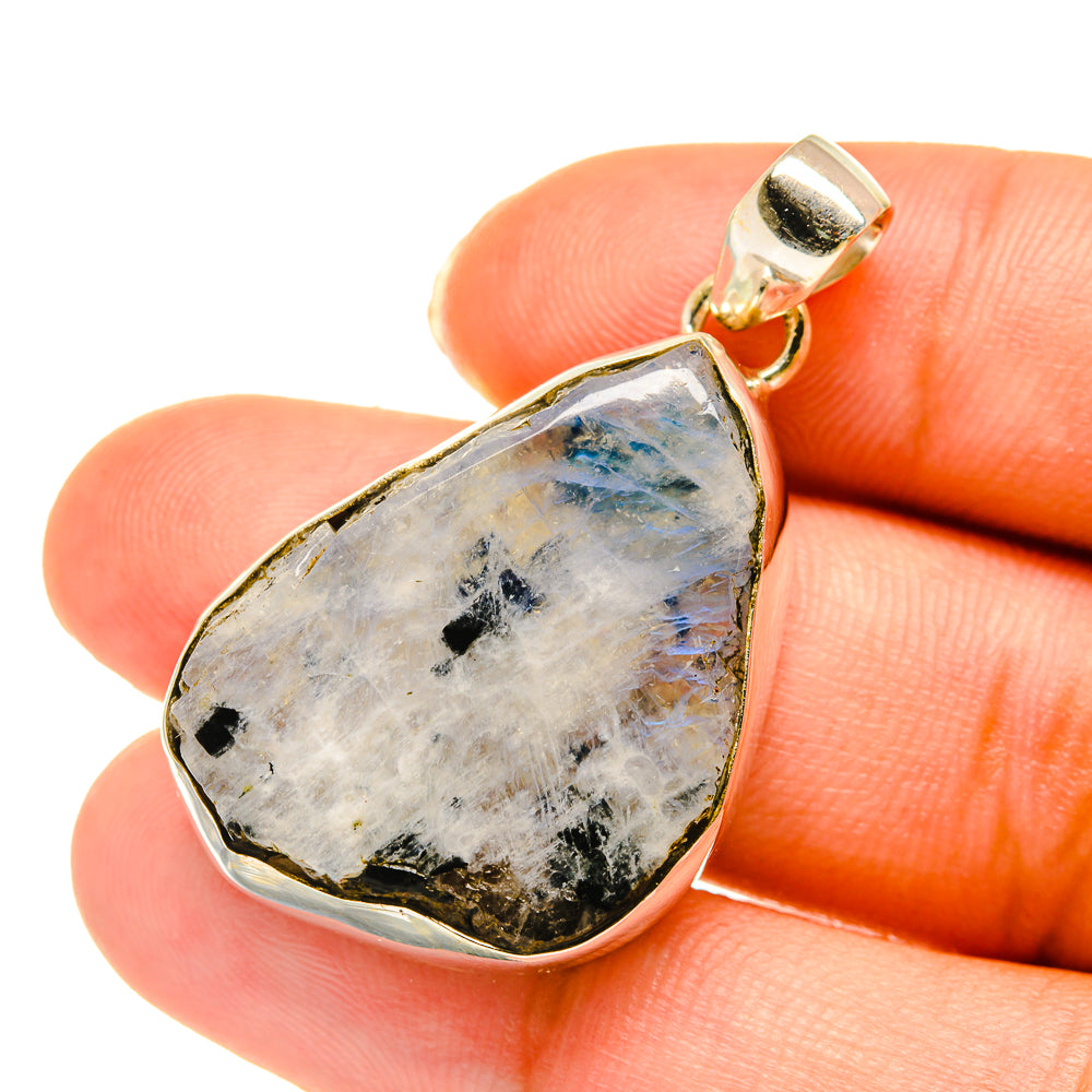 Rainbow Moonstone Pendants handcrafted by Ana Silver Co - PD3714