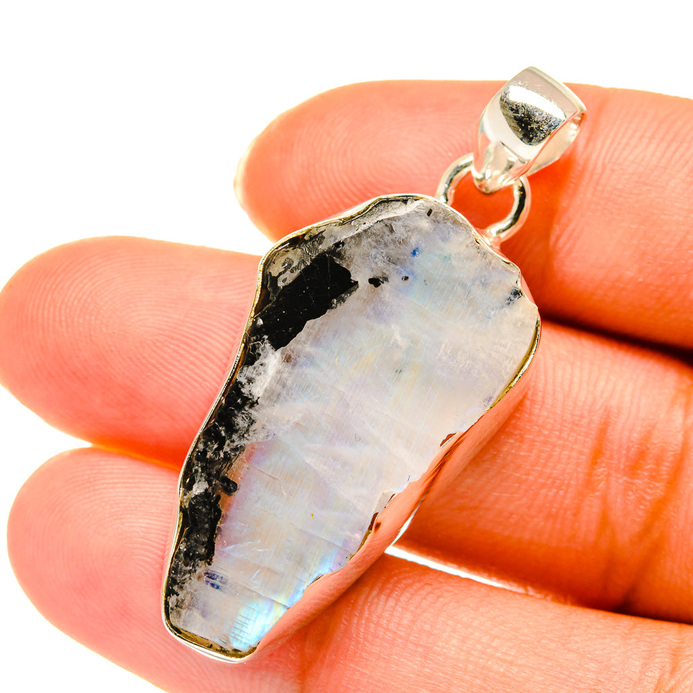Rainbow Moonstone Pendants handcrafted by Ana Silver Co - PD3715