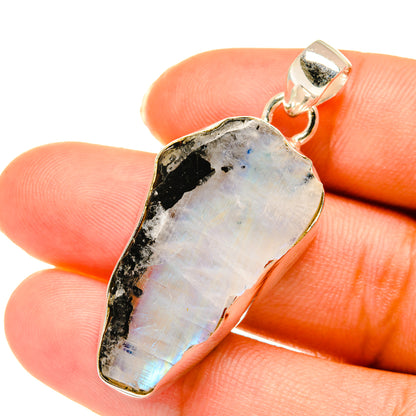 Rainbow Moonstone Pendants handcrafted by Ana Silver Co - PD3715