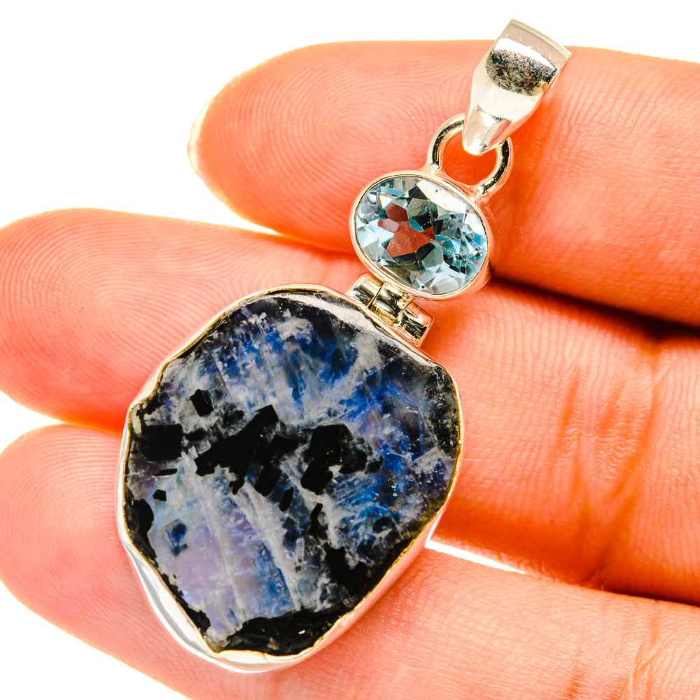 Rainbow Moonstone Pendants handcrafted by Ana Silver Co - PD3720