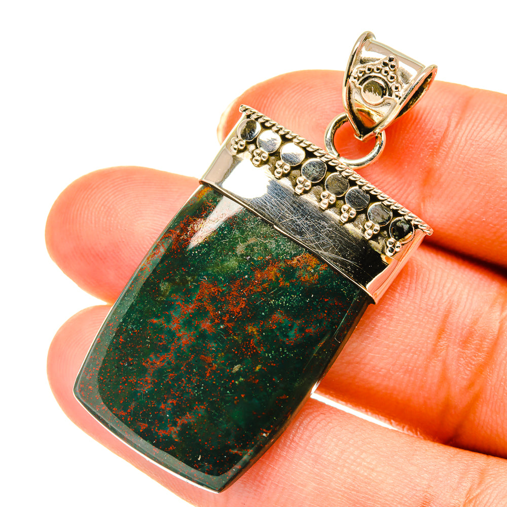Bloodstone Pendants handcrafted by Ana Silver Co - PD3724