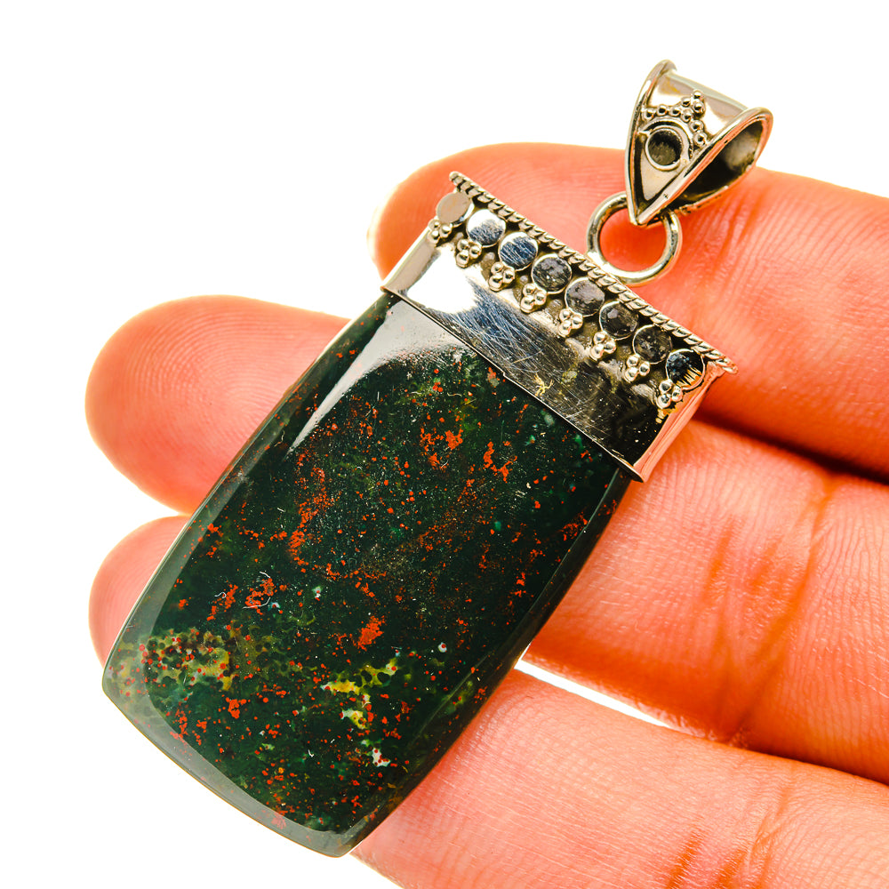 Bloodstone Pendants handcrafted by Ana Silver Co - PD3725