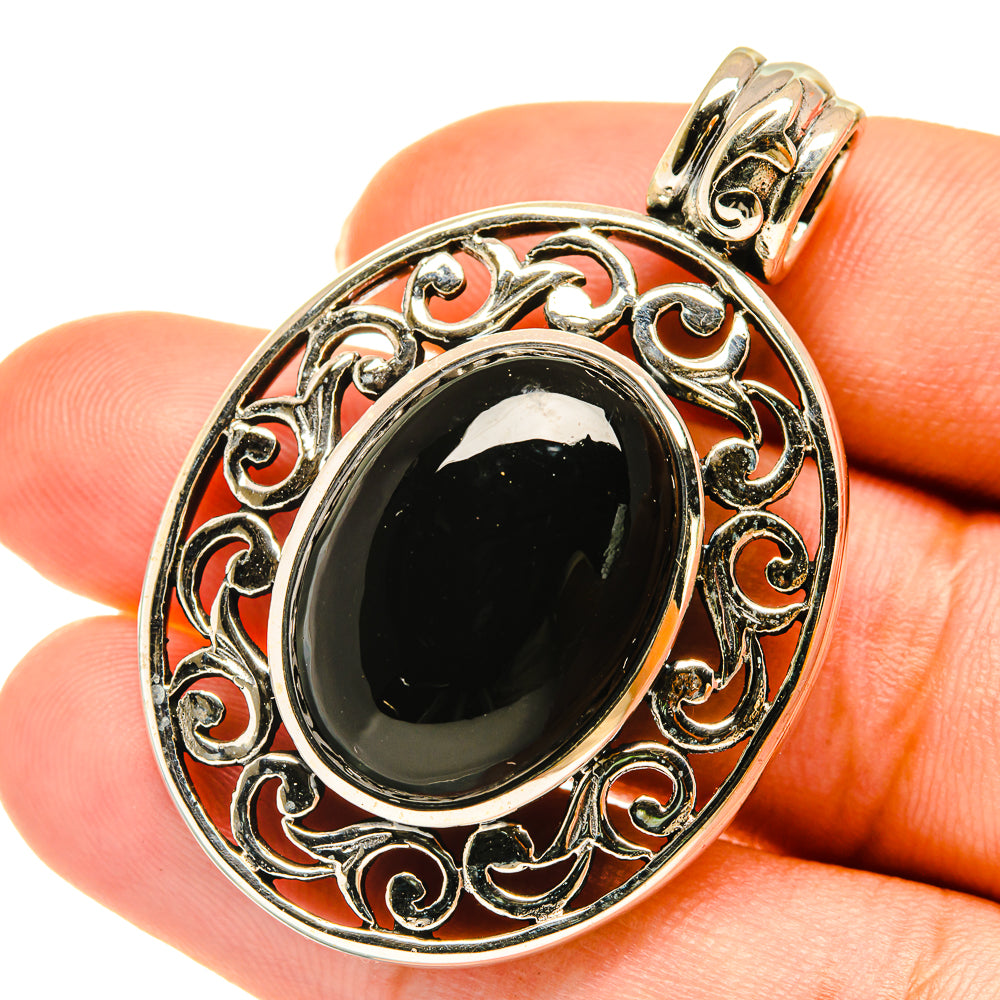 Black Onyx Pendants handcrafted by Ana Silver Co - PD3728