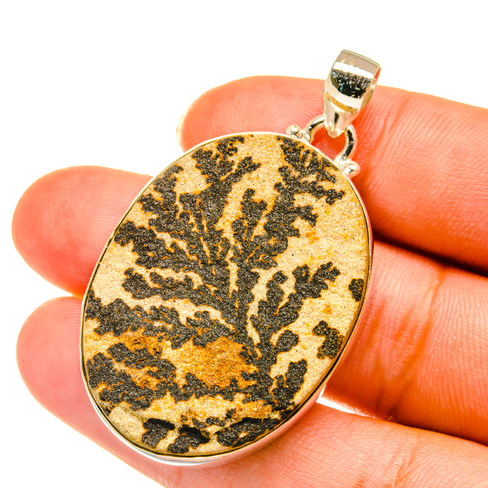 Germany Psilomelane Pendants handcrafted by Ana Silver Co - PD3742