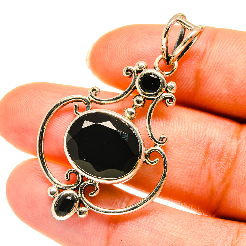 Black Onyx Pendants handcrafted by Ana Silver Co - PD3745