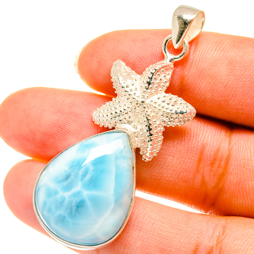 Larimar Pendants handcrafted by Ana Silver Co - PD3746