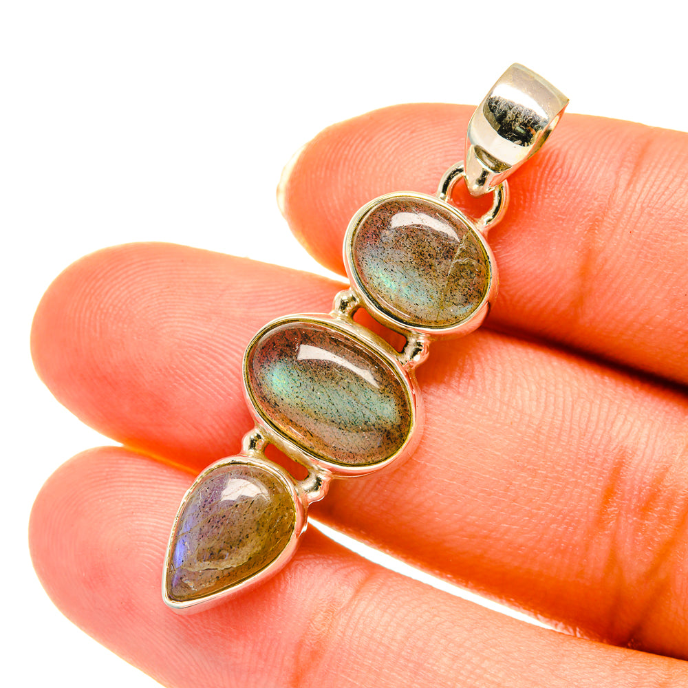 Labradorite Pendants handcrafted by Ana Silver Co - PD3749