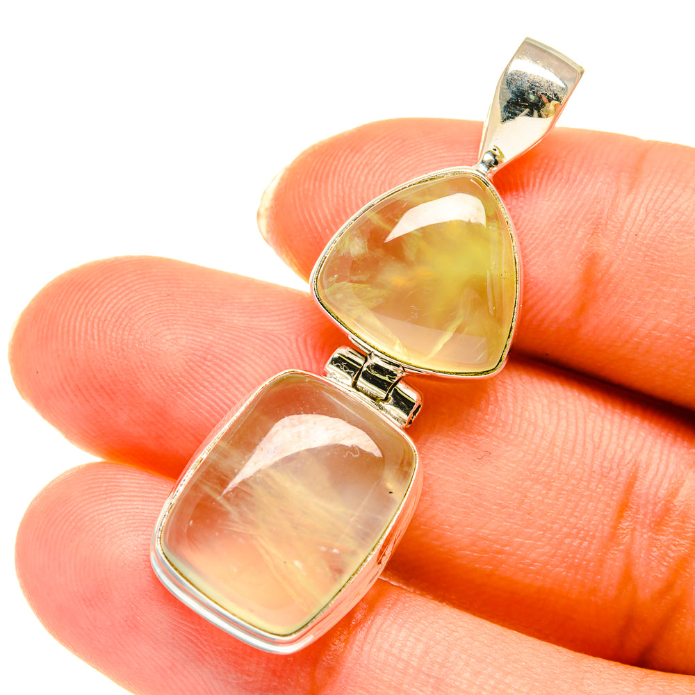 Prehnite Pendants handcrafted by Ana Silver Co - PD3754
