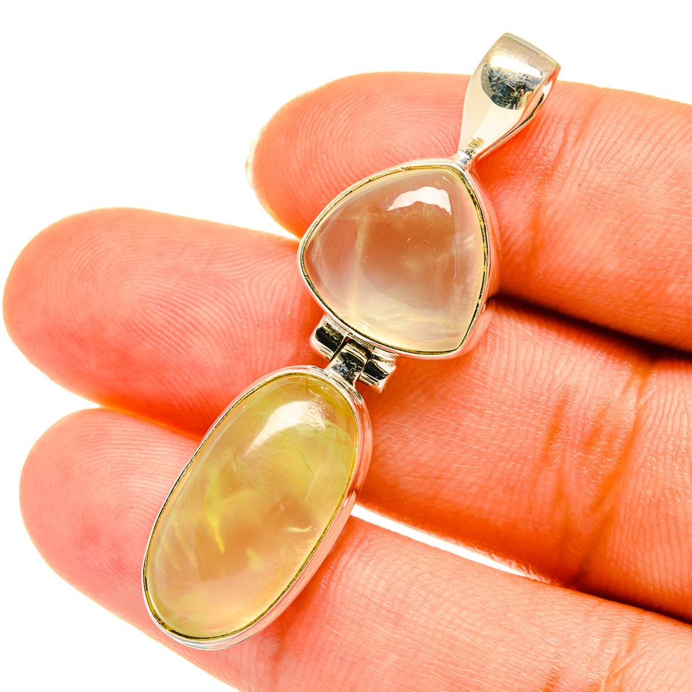 Prehnite Pendants handcrafted by Ana Silver Co - PD3758